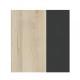 Showcase for living room Rio Svit Mebliv Chipboard artisan oak/anthracite