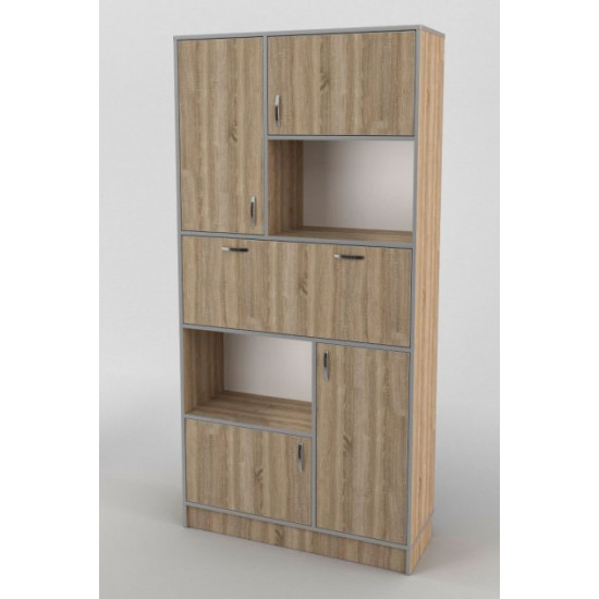 Bookcase made of chipboard PVC edge ShS-110 Manager Tisa furniture Sonoma Oak