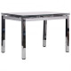 Folding dining table Sandro chrome/glass gray AMF