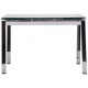 Folding dining table Sandro chrome/glass gray AMF