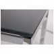 Folding dining table Sandro chrome/glass gray AMF