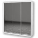 Three-door wardrobe Roko 209.2x60x242 cm Mirror White (20200027325)