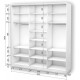 Three-door wardrobe Roko 209.2x60x242 cm Mirror White (20200027333)