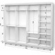 Four-door wardrobe Roko 238.4x242x45 cm chipboard + Mirror White (20200027221)