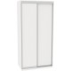 Sliding wardrobe DOM B136 White chipboard 130x60x240