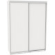 Sliding wardrobe DOM Favorit B196 White chipboard 190x60x220