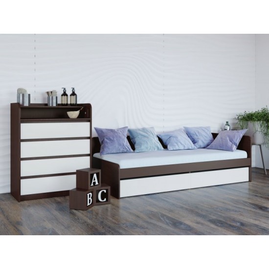 Children's Bedroom Mix Set 1 Omni House Combi Wenge dark + White