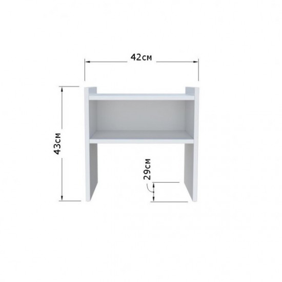 Bedside table, Kt-420, White