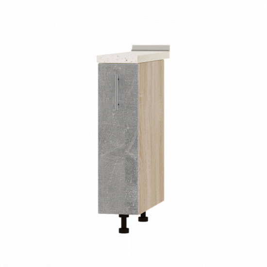 Kitchen Optima module Bottom with cargo H81-200 Concrete - Sonoma 20x47x82 cm