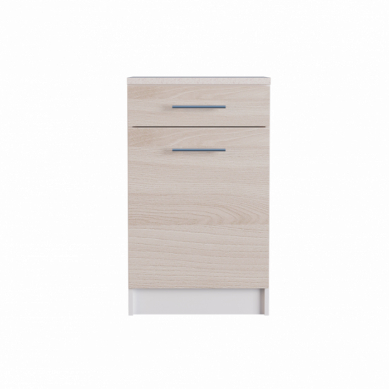 Kitchen module Eco Bottom drawer 500 with tabletop Ash Shimo Light 50x46x85 cm