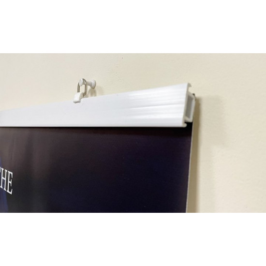 Poster holder 100 cm with double-sided tape White