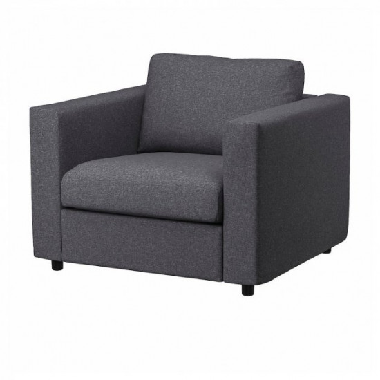 Armchair IKEA VIMLE Gunnared medium gray (394.771.57)