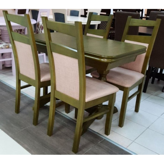 Dining kitchen fixed table ST-27.1 Skif 110x70 cm wasabi