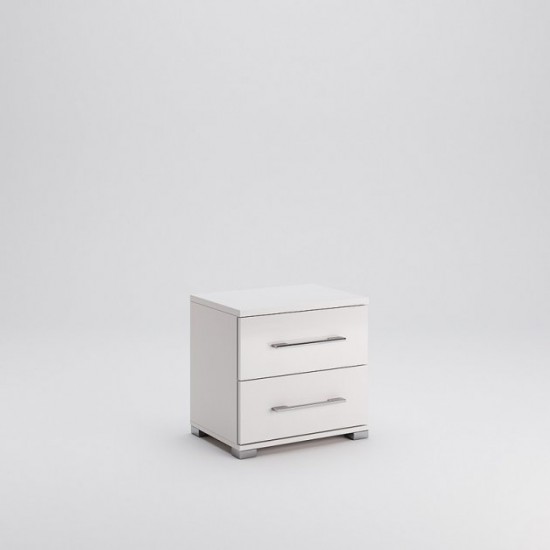 Bedside table Miro-Mark Femeli 2 pcs. minimalism in gloss White gloss (54240)