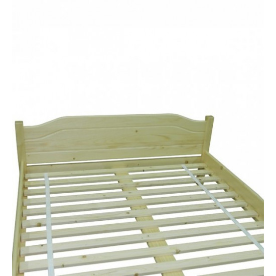 Double bed L-201 Skif 180x200 natural (transparent varnish)