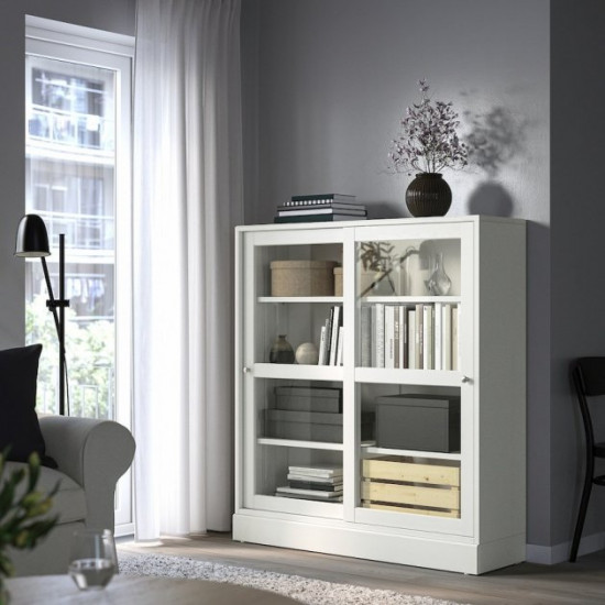 Sideboard IKEA HAVSTA white prozor side 121x37x134 cm (092.768.72)