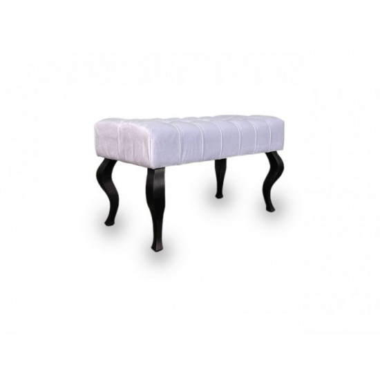 Bench ottoman Loter Boni-S 72x37 black with black legs