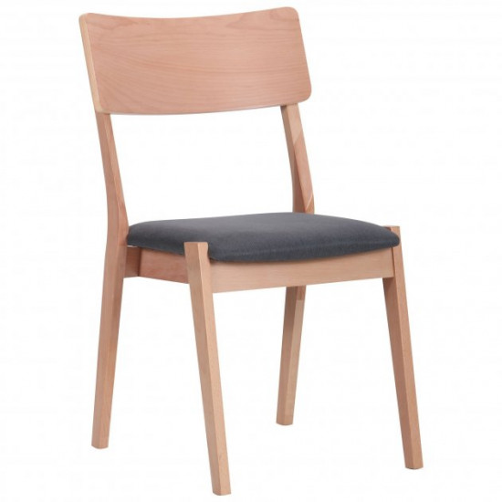 Chair Cantal AMF White Beech + Marengo