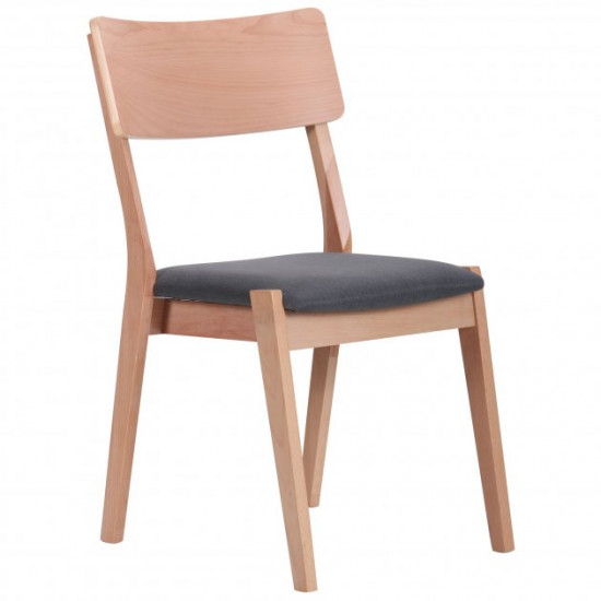 Chair Cantal AMF White Beech + Marengo