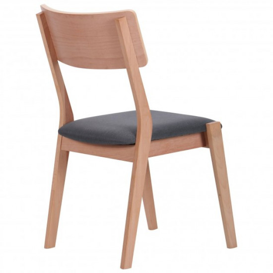 Chair Cantal AMF White Beech + Marengo