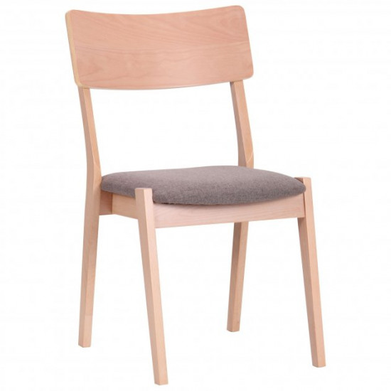 Chair Cantal AMF White Beech + Cappuccino