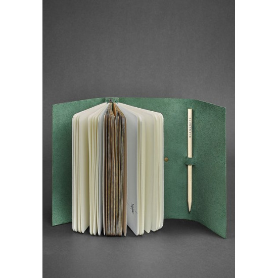 Leather notepad BlankNote Soft book Green (BN-SB-1-st-iz)