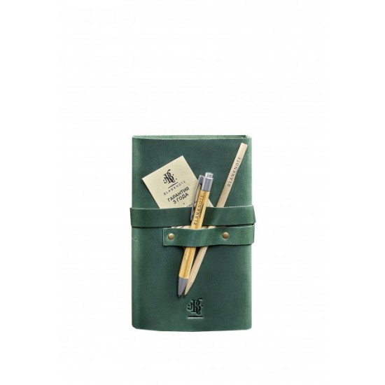 Leather notepad BlankNote Soft book Green (BN-SB-1-st-iz)