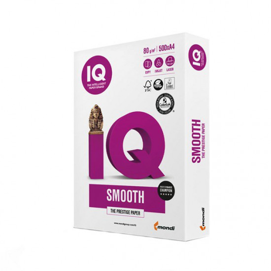  Бумага офисная IQ Smooth А4 80 г/м2 500 листов (9003974420110)