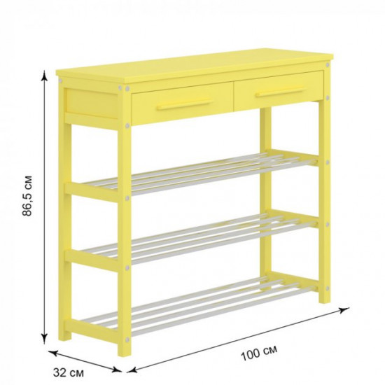 Shoe stand Fenster NVD-10 1000 Yellow