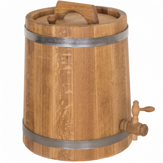 Conical barrel (jug) 15 l (stainless steel hoop) Bonpos - (ZhBR15NZh)