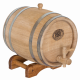 Oak barrel 5 liters (stainless steel hoop) Bonpos - (BDNZh5)