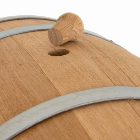 Oak barrel 5 liters (stainless steel hoop) Bonpos - (BDNZh5)