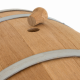 Oak barrel 5 liters (stainless steel hoop) Bonpos - (BDNZh5)