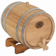 Oak barrel 10 liters (stainless steel hoop) Bonpos - (BDNZh10)