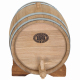 Oak barrel 10 liters (stainless steel hoop) Bonpos - (BDNZh10)