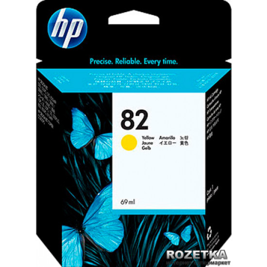 HP No.82 DesignJ500/800 (69 ml) Yellow Cartridge (C4913A)