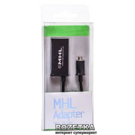  Кабель-переходник PowerPlant micro USB - HDMI (MHL) 0.15 м (KD00AS1240)