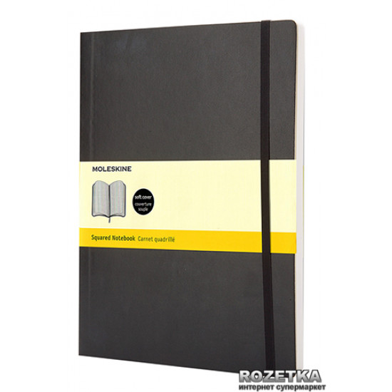 Notebook Moleskine Classic 19 x 25 cm 192 pages checkered Black (9788883707247)