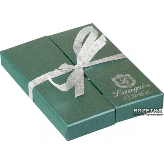 Gift set (ballpoint pen + business card holder) Langres Crystal Heart Green (LS.122008-04)