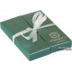 Gift set (ballpoint pen + business card holder) Langres Crystal Heart Green (LS.122008-04)