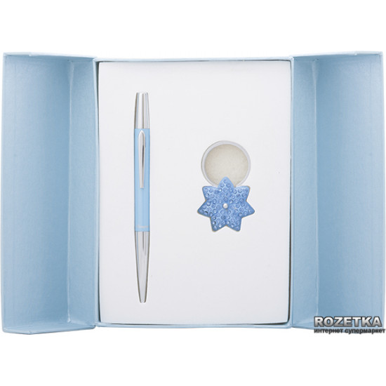 Gift set (ballpoint pen + keychain) Langres Star Blue (LS.122014-02)