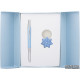 Gift set (ballpoint pen + keychain) Langres Star Blue (LS.122014-02)