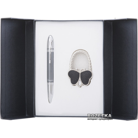 Gift set (ballpoint pen + bag hook) Langres Lightness Black (LS.122030-01)