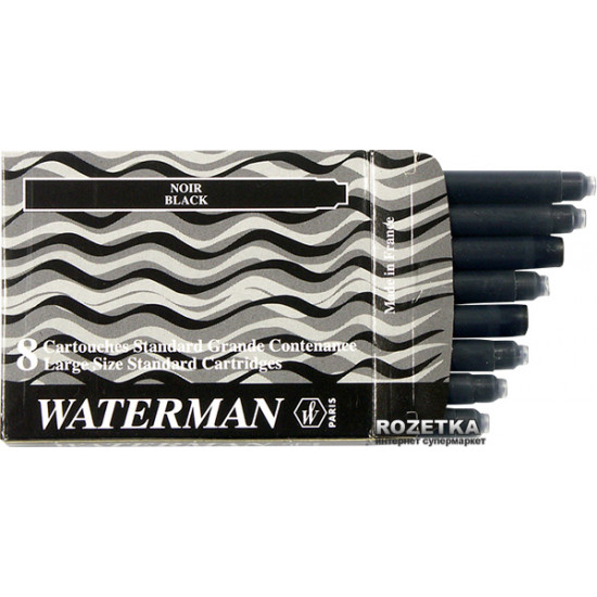  Набор картриджей 8 шт Waterman Черные (52 001)