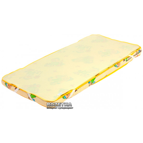 Mattress cover Eco Baby Doll Waterproof Premium 60x120 cm Yellow (4820183860408)