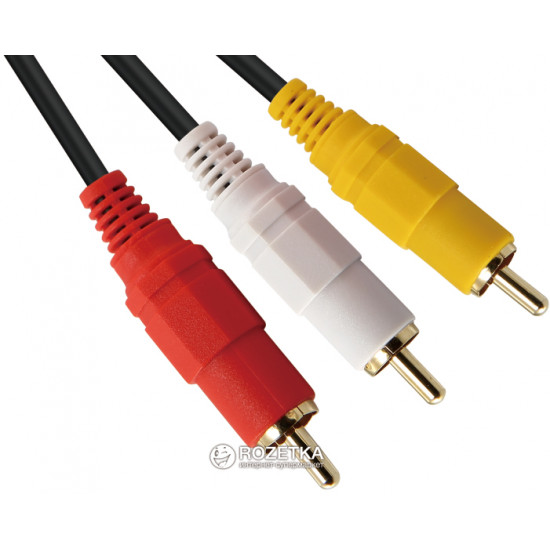 Кабель Atcom Audio-Video 3 x RCA - 3 x RCA 5 м (10713)