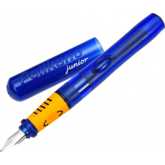 Ручка перова для шульги Pelikan Junior Blue Синя Синій корпус (940916)