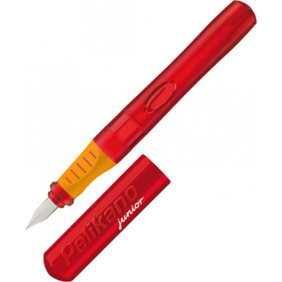 Ручка перова для правші Pelikan Junior Red Синя Червоний корпус (940882)