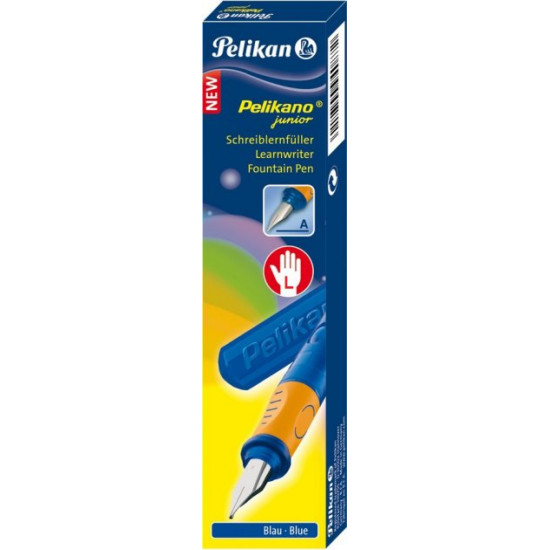 Ручка перова для шульги Pelikan Junior Blue Синя Синій корпус (940916)