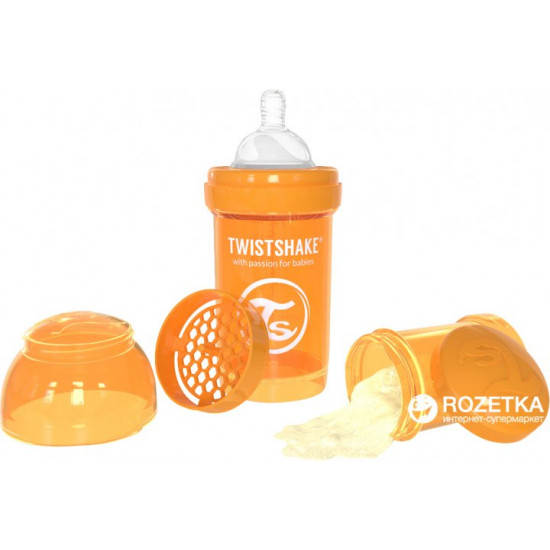 Anti-colic bottle Twistshake 180 ml Orange (7350083120038)